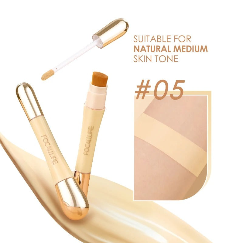FOCALLURE Matte Flawless Face Concealer Long-lasting Full Coverage Concealing Liquid Foundation Cream for Face Makeup Cosmetics