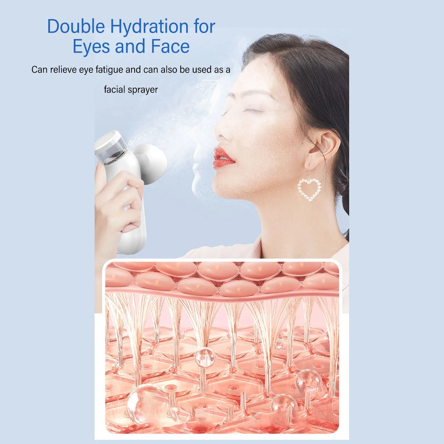 EyeMist™ Pro – Sonic Nano Eye Steamer with Moist Heat Therapy & Dual Spray Modes