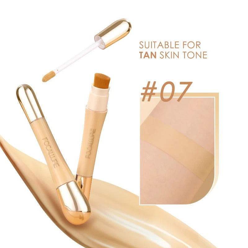 FOCALLURE Matte Flawless Face Concealer Long-lasting Full Coverage Concealing Liquid Foundation Cream for Face Makeup Cosmetics