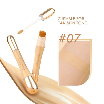 FOCALLURE Matte Flawless Face Concealer Long-lasting Full Coverage Concealing Liquid Foundation Cream for Face Makeup Cosmetics