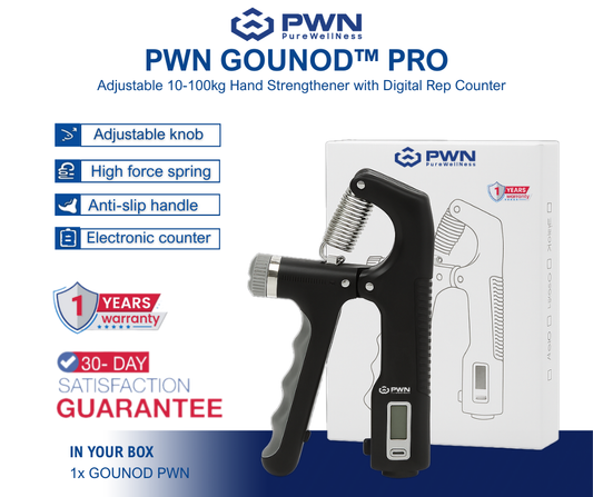 GOUNOD™ – Adjustable 10-100kg Hand Strengthener with Digital Rep Counter!