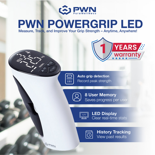 PWN GripForce™ Pro LED  Measure, Track, and Improve Your Grip Strength!