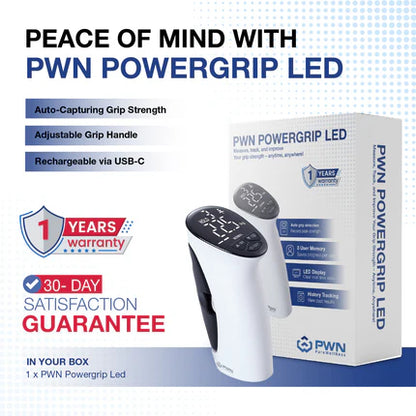 PWN GripForce™ Pro LED  Measure, Track, and Improve Your Grip Strength!